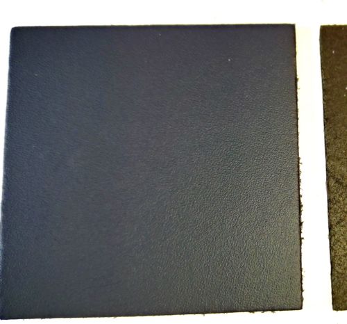 Leather Squares - 60mm x 60mm - Various Colours (Navy Blue, 10)